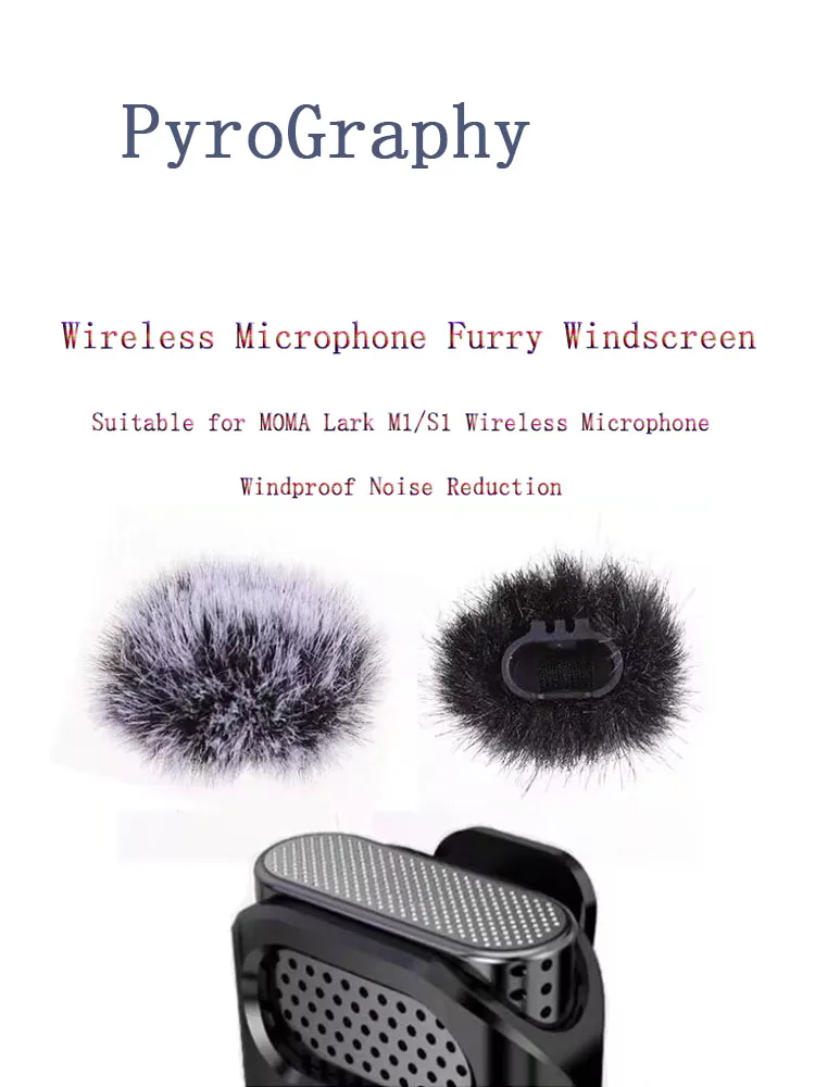 PyroGraphy MOMA Lark M1/S1 Wireless Microphone Dedicated Furry Windscreen Adapted to MOMA Lark M1/S1 Transmitter Wind&Dust-proof
PyroGraphy MOMA Lark M1/S1 Wireless Microphone Dedicated Furry Windscreen Adapted to MOMA Lark M1/S1 Transmitter Wind&Dust-proof