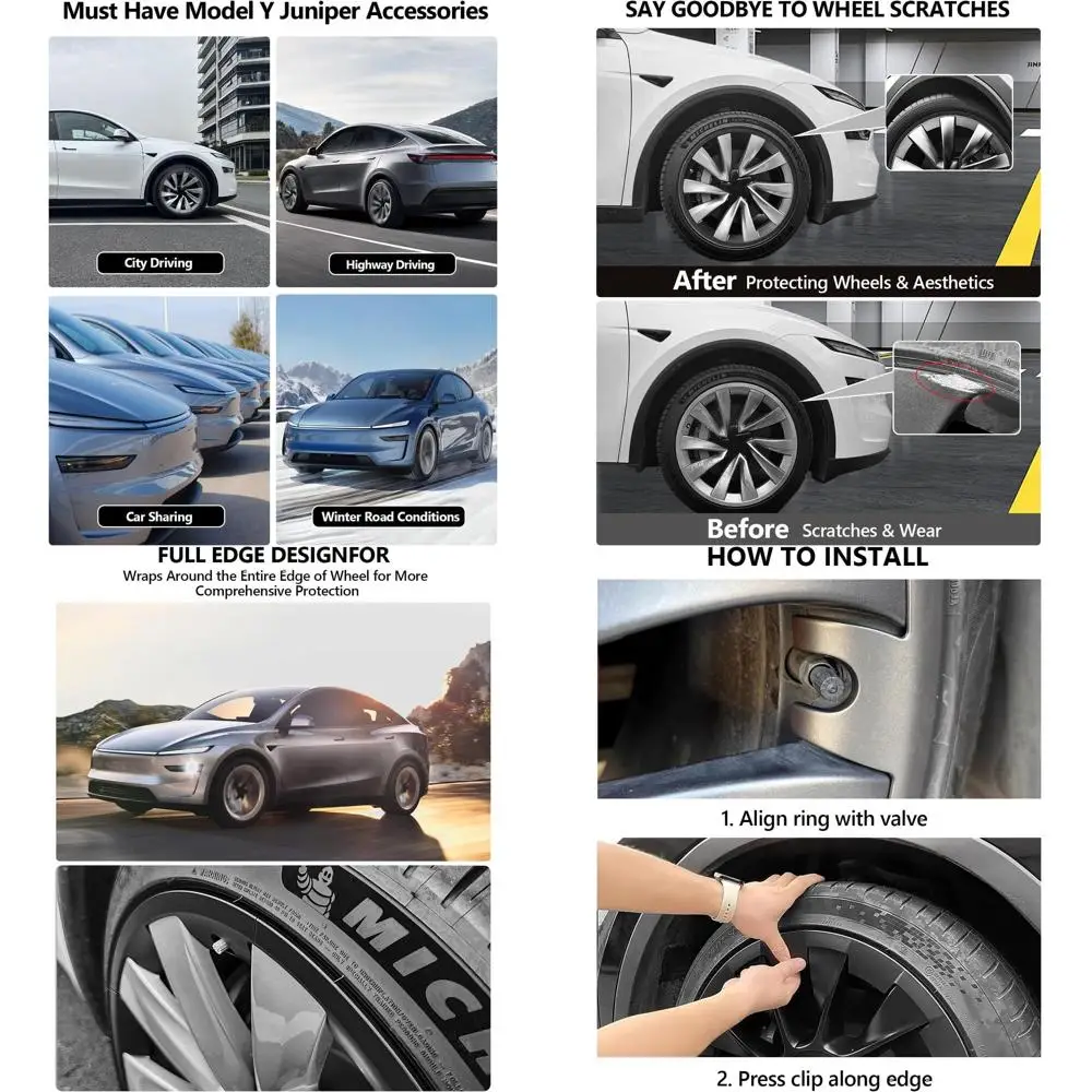 for Tesla Wheel Rim Protector Model Y Refreshed Juniper Accessories 2025 2026 Segmented Wheel Covers 20 Inch Wheel Rim Protector
for Tesla Wheel Rim Protector Model Y Refreshed Juniper Accessories 2025 2026 Segmented Wheel Covers 20 Inch Wheel Rim Protector