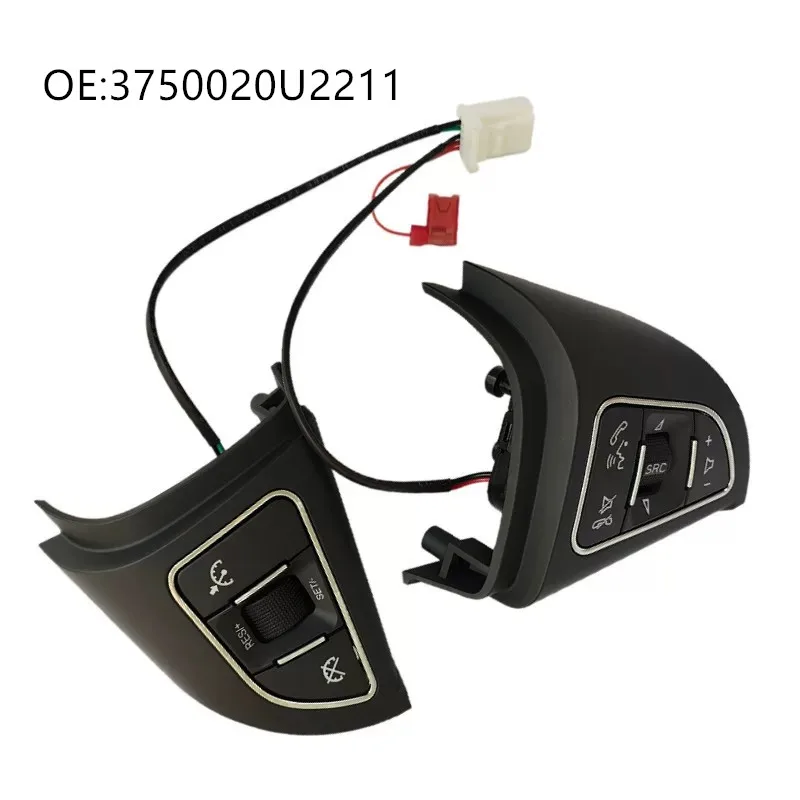 Car Steering Wheel Buttons Bluetooth Phone Cruise Control Remote Button Music Button For JAC S3 JS3 3750020U2211 3750020U2262
Car Steering Wheel Buttons Bluetooth Phone Cruise Control Remote Button Music Button For JAC S3 JS3 3750020U2211 3750020U2262