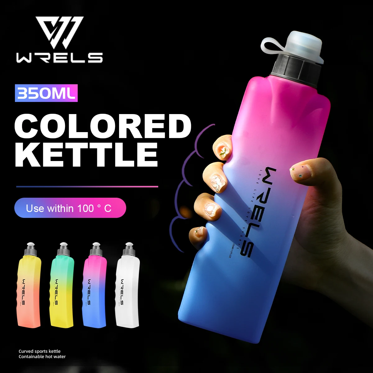WRELS Sports Water Bottle Portable Outdoor Sports Large Capacity Gradient-Colored Hydration Bottle for Fitness Cycling Marathons
WRELS Sports Water Bottle Portable Outdoor Sports Large Capacity Gradient-Colored Hydration Bottle for Fitness Cycling Marathons