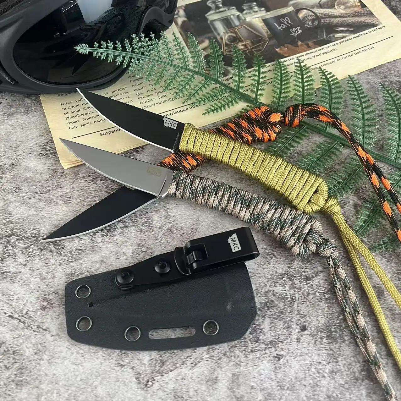 MKC Outdoor Fixed Blade Hunting Knife, High Hardness 440C Blade, Kydex Sheath, Multi-purpose Self Defense Pocket Knives EDC Tool
MKC Outdoor Fixed Blade Hunting Knife, High Hardness 440C Blade, Kydex Sheath, Multi-purpose Self Defense Pocket Knives EDC Tool