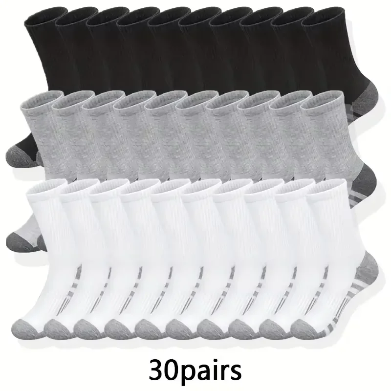 10/30 Pairs of High-Quality Soft and Comfortable Men's Running Socks Summer Sweat Wicking and Breathable Basketball Sports Socks
10/30 Pairs of High-Quality Soft and Comfortable Men's Running Socks Summer Sweat Wicking and Breathable Basketball Sports Socks