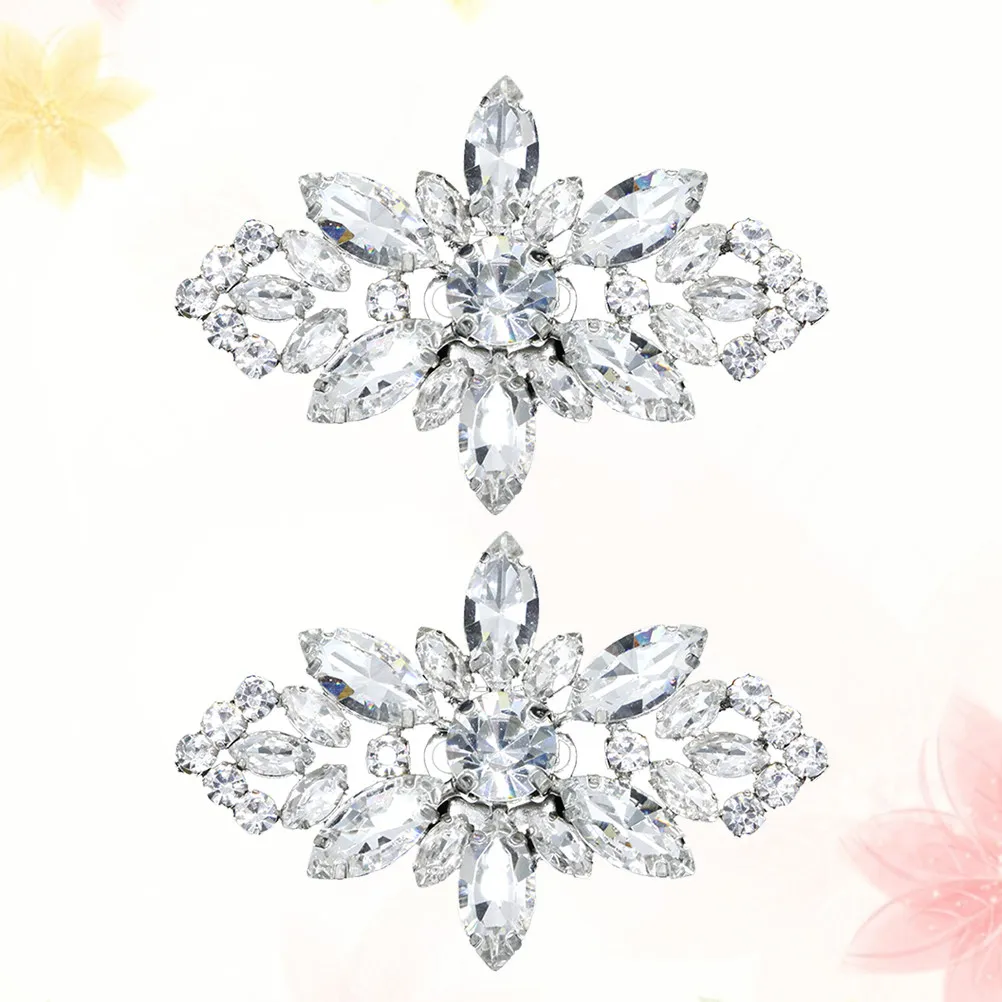 2Pcs Crystal Shoe Decoration Rhinestone Shoe Clips Wedding Party Bridal Shoes Decor Brooch Clip for Scarves Handbags
2Pcs Crystal Shoe Decoration Rhinestone Shoe Clips Wedding Party Bridal Shoes Decor Brooch Clip for Scarves Handbags