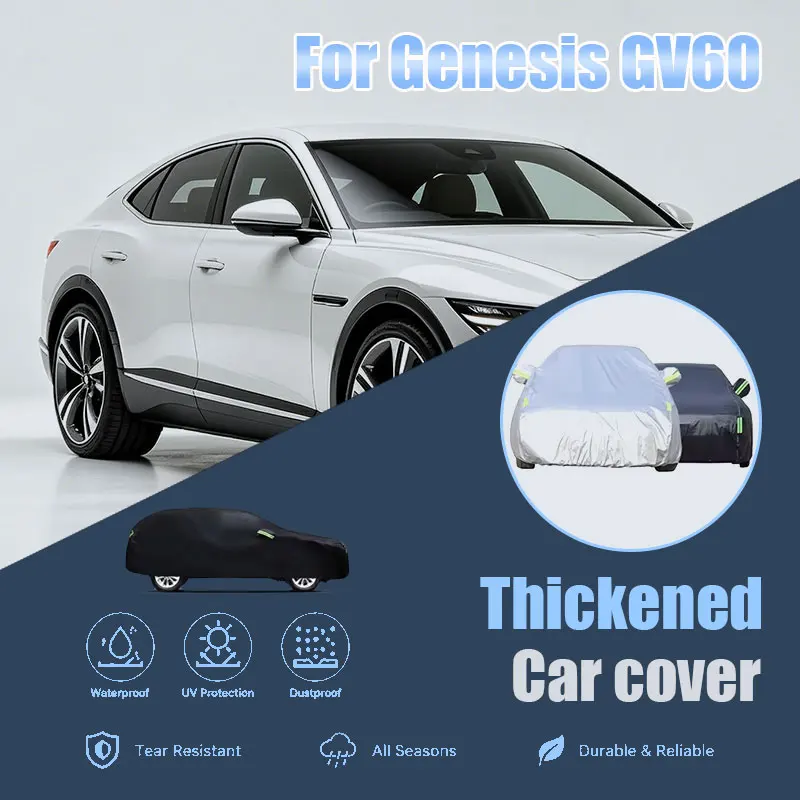 For Genesis GV60 Full Car Cover Reflective Strips Waterproof Snowproof Dustproof UV Protection Outdoor Auto Accessories
For Genesis GV60 Full Car Cover Reflective Strips Waterproof Snowproof Dustproof UV Protection Outdoor Auto Accessories