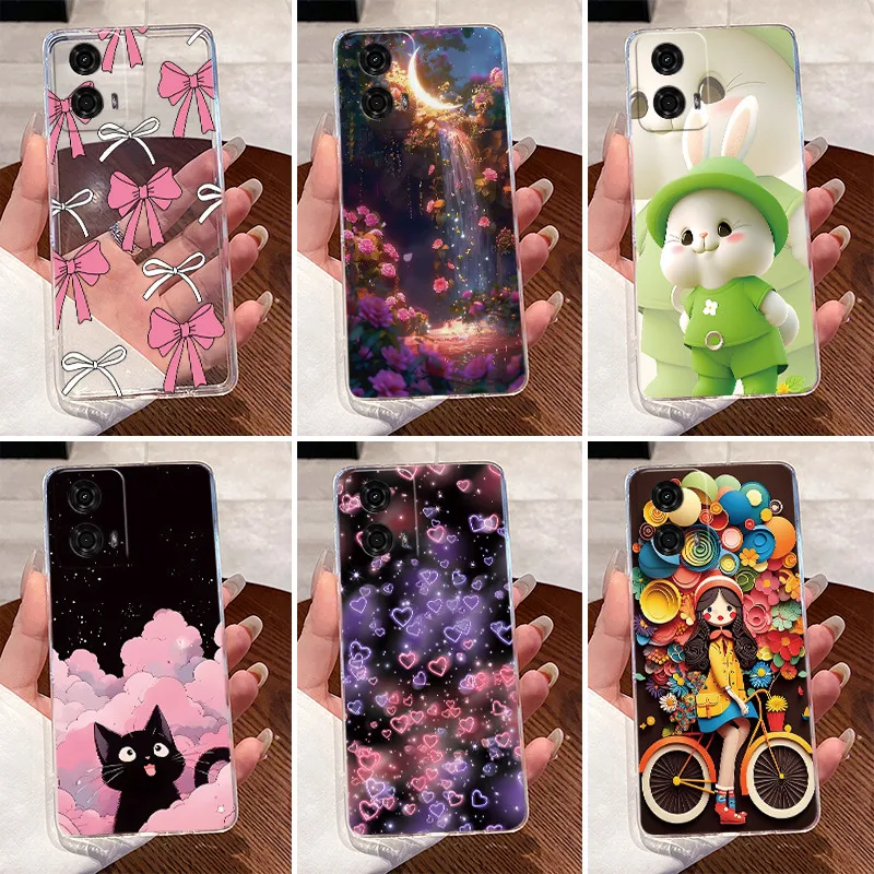 Phone Case For Motorola Moto G24 Power G14 G04 G04S E14 Cute Love Heart Rabbit Cartoon Luxury Cover Clear Soft Silicone TPU Capa
Phone Case For Motorola Moto G24 Power G14 G04 G04S E14 Cute Love Heart Rabbit Cartoon Luxury Cover Clear Soft Silicone TPU Capa
