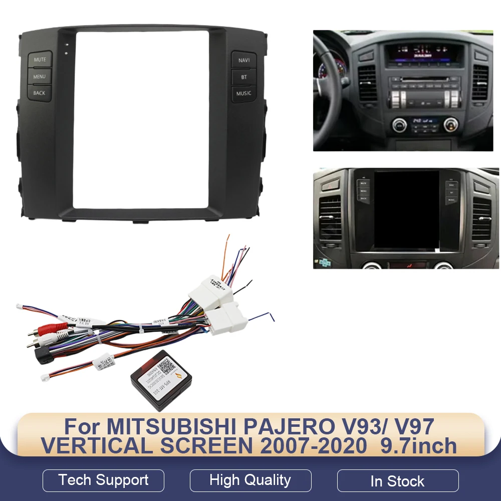 9.7inch Style Car Radio Fascias for Mitsubishi Pajero V93/V97 Vertical Screen 2007-2020 Android MP5 Stereo Frame Panel
9.7inch Style Car Radio Fascias for Mitsubishi Pajero V93/V97 Vertical Screen 2007-2020 Android MP5 Stereo Frame Panel