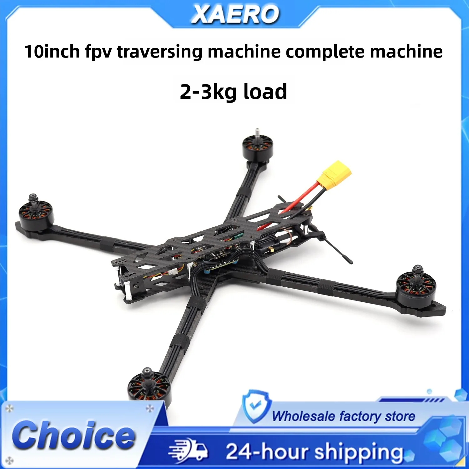 MX10 10 Inch FPV Drone PNP Kit - Long Range with 3115 900KV Motors, 5.8G FPV System, Ready for Extended Flight
MX10 10 Inch FPV Drone PNP Kit - Long Range with 3115 900KV Motors, 5.8G FPV System, Ready for Extended Flight