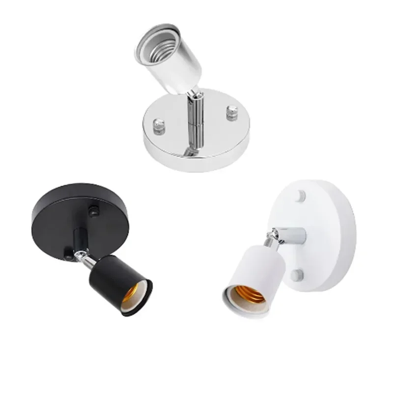 White Style E27 Wall Lamp Holder 180 Degree Rotation Adjustable Modern Design Metal Lamp Base Socket Apply for Home Lighting
White Style E27 Wall Lamp Holder 180 Degree Rotation Adjustable Modern Design Metal Lamp Base Socket Apply for Home Lighting