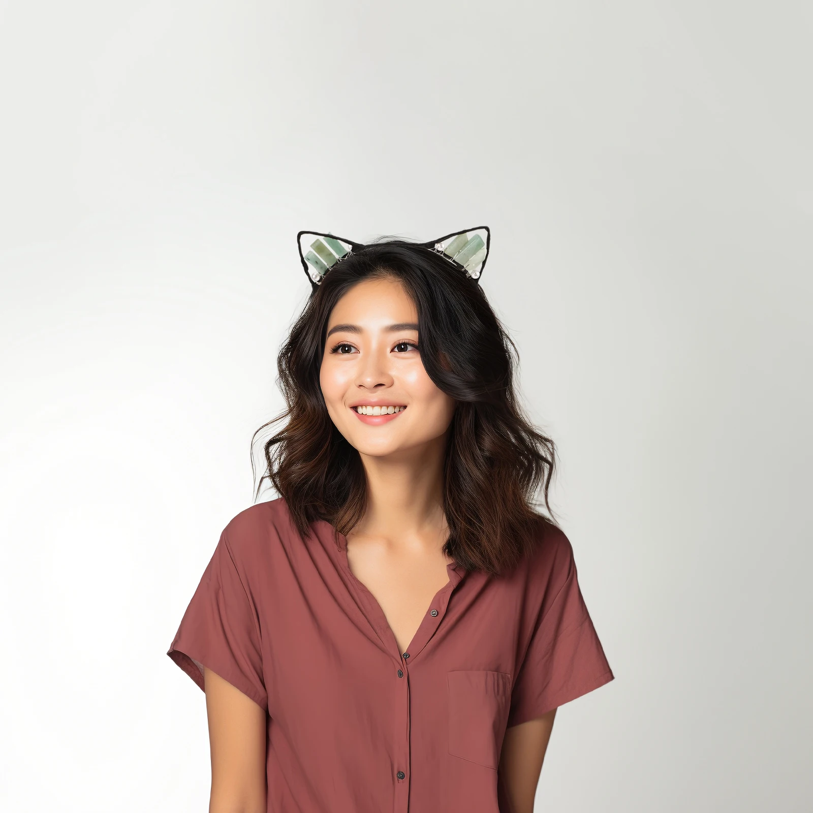 Lovely Cat Ears Headband Women Halloween Party Cosplay Hair Decor Crystal Animal Ear Design Lightweight Comfortable Durable
Lovely Cat Ears Headband Women Halloween Party Cosplay Hair Decor Crystal Animal Ear Design Lightweight Comfortable Durable
