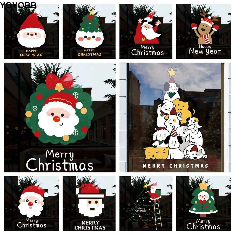 Colorful Santa Claus Stickers Christmas Tree Anti-collision Glass Electrostatic Film Foldable Over Size PVC Festival Stickers
Colorful Santa Claus Stickers Christmas Tree Anti-collision Glass Electrostatic Film Foldable Over Size PVC Festival Stickers