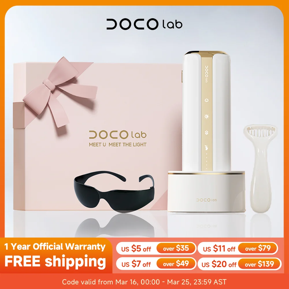 Лазерный эпилятор DOCO IPL для удаления волос 17,6 J, высокое проникновение энергии, ледяной прохлад, безболезненный красный, синий свет, уход за кожей, бытовая техника
Лазерный эпилятор DOCO IPL для удаления волос 17,6 J, высокое проникновение энергии, ледяной прохлад, безболезненный красный, синий свет, уход за кожей, бытовая техника