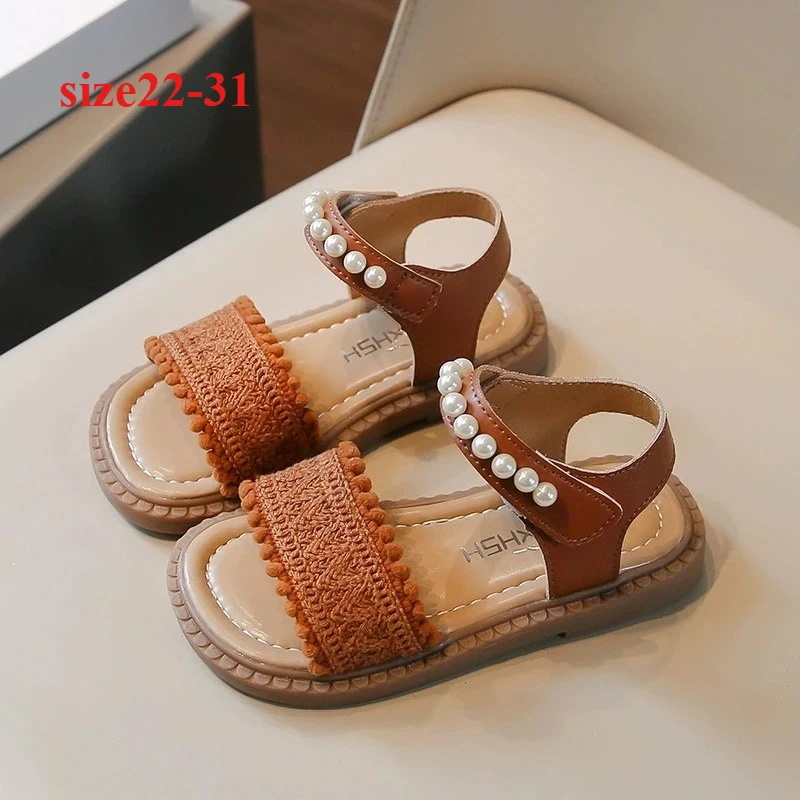2026 New Summer Princess Sandals for Girls, Cute Pearl Decor Beach Shoes, Breathable Soft Sole Footwear for Little Kids
2026 New Summer Princess Sandals for Girls, Cute Pearl Decor Beach Shoes, Breathable Soft Sole Footwear for Little Kids