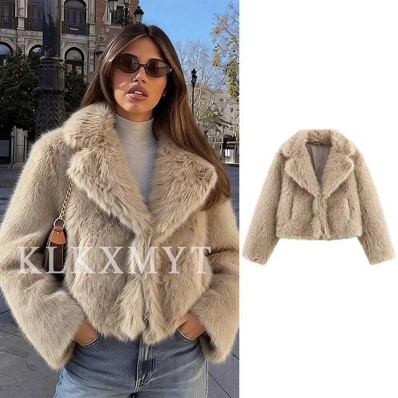 Women Fur Jackets 2025 Autumn Winter New Fashion Laple Long Sleeves Leisure Jacket Female High Street Elegant New Fur Coats
Women Fur Jackets 2025 Autumn Winter New Fashion Laple Long Sleeves Leisure Jacket Female High Street Elegant New Fur Coats