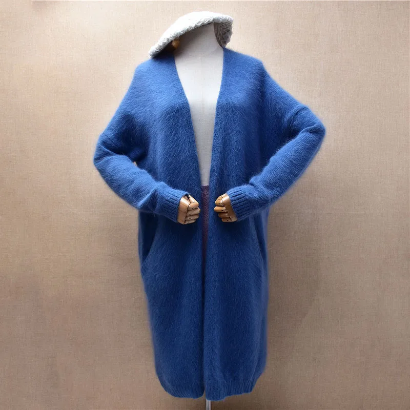 Ladies Women Autumn Winter Clothing Hairy Angora Rabbit Hair Knitted Long Sleeves Loose Long Sweater Cardigans Mantle Pull Tops
Ladies Women Autumn Winter Clothing Hairy Angora Rabbit Hair Knitted Long Sleeves Loose Long Sweater Cardigans Mantle Pull Tops