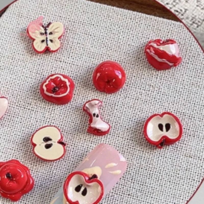 20PCS Adorable Simulated Red Apple Resin Nail Charms Novelty Creative Half Apple Nail Art Decorations DIY Phone Case Nails Parts
20PCS Adorable Simulated Red Apple Resin Nail Charms Novelty Creative Half Apple Nail Art Decorations DIY Phone Case Nails Parts