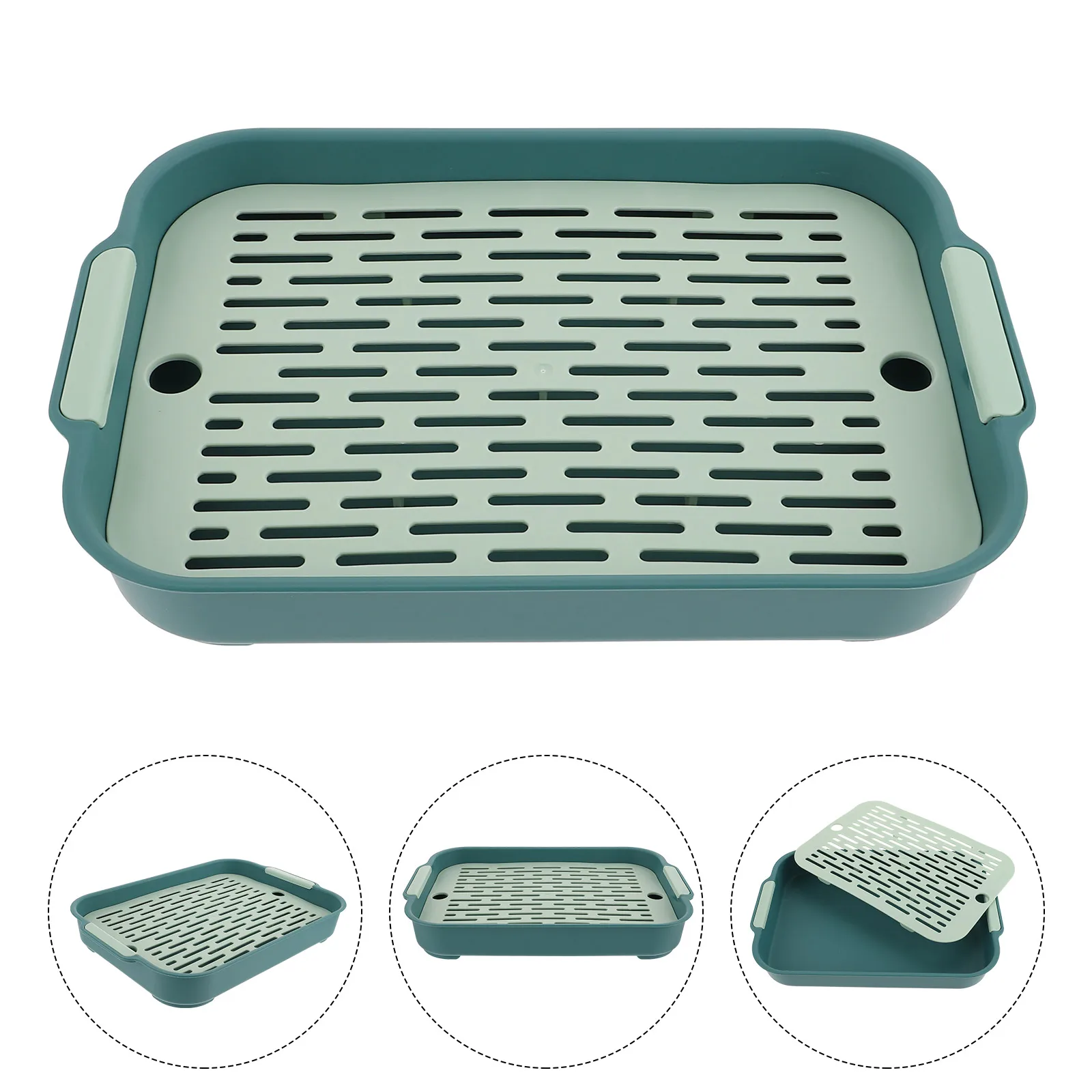 Bunny Litter Box with Raised Edges for Mess Prevention Extra Large Base Ideal for Rabbit Training Potty Anti-Fall Design
Bunny Litter Box with Raised Edges for Mess Prevention Extra Large Base Ideal for Rabbit Training Potty Anti-Fall Design