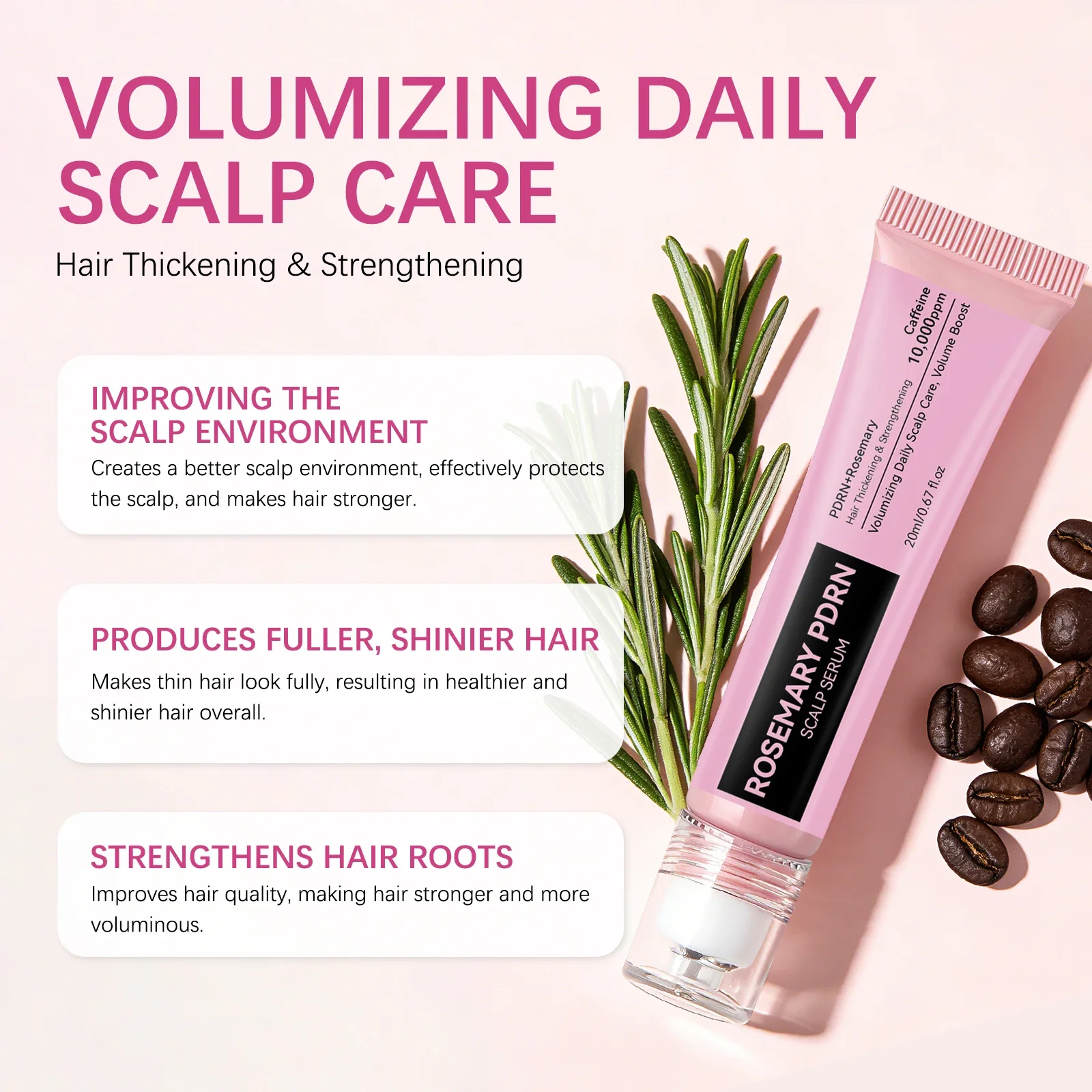 Hair Density Support Essence 20ml - Caffeine Daily Volumizing Care, Strengthens Roots & Supports Healthier-Looking Hair.
Hair Density Support Essence 20ml - Caffeine Daily Volumizing Care, Strengthens Roots & Supports Healthier-Looking Hair.