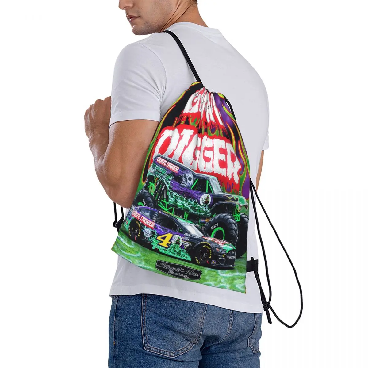 Classic Monster Jam Truck Pattern Backpacks Casual Drawstring Bundle Pocket Storage Bag Book Bags for Man Woman Students
Classic Monster Jam Truck Pattern Backpacks Casual Drawstring Bundle Pocket Storage Bag Book Bags for Man Woman Students