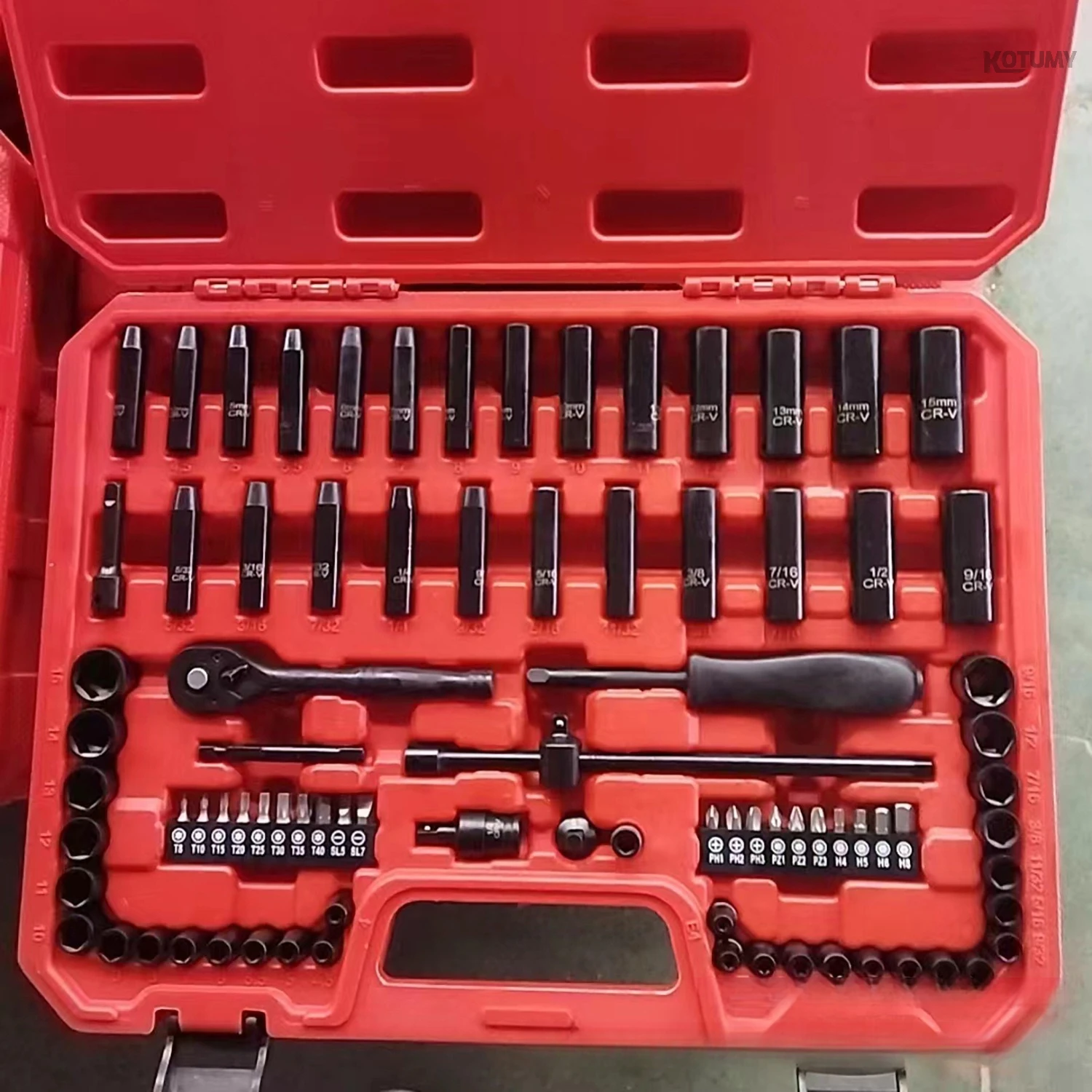 83Pcs Socket Wrench Set Neutral Ratchet Spanner Kit Auto & Home Repair Toolbox
83Pcs Socket Wrench Set Neutral Ratchet Spanner Kit Auto & Home Repair Toolbox
