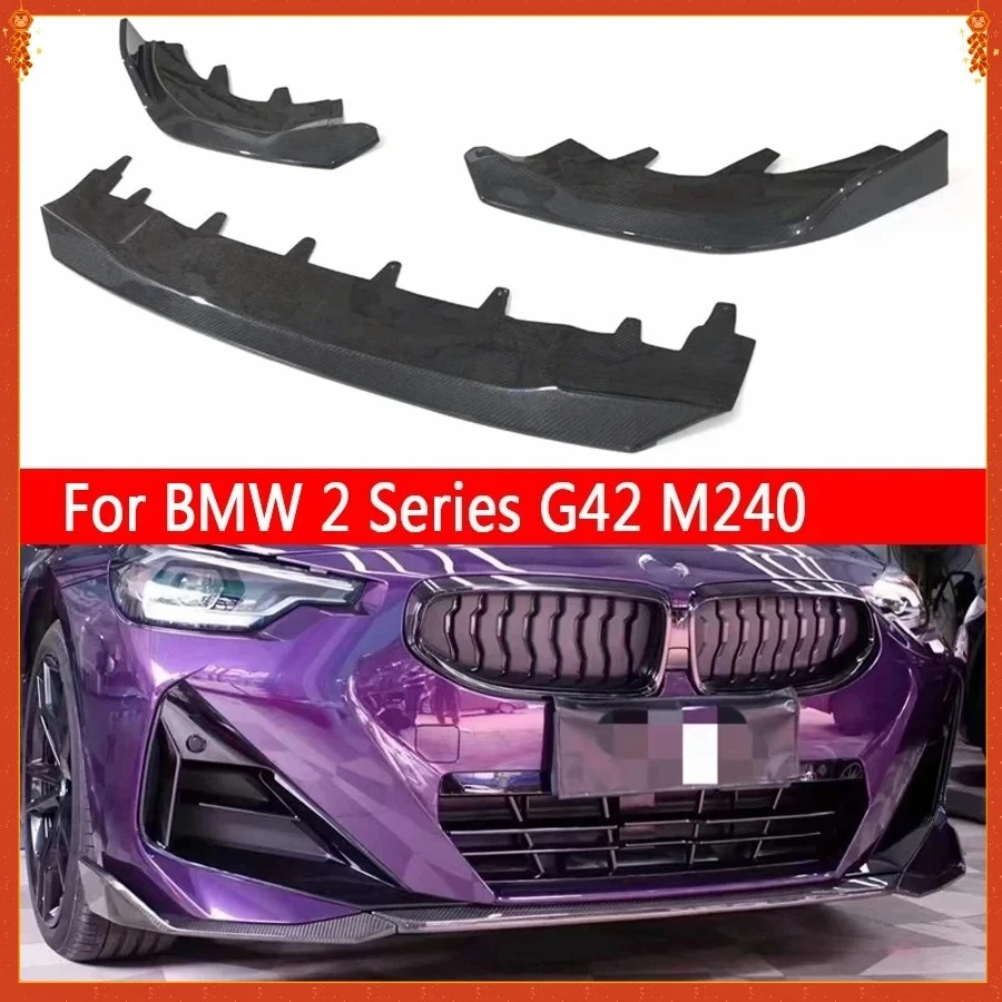 Для BMW 2 серии G42 M240 230i 240i сухой карбоновый передний бампер автомобиля, переключатель, спойлер, диффузор, передняя губа, подбородок, модернизированный кузовный комплект
Для BMW 2 серии G42 M240 230i 240i сухой карбоновый передний бампер автомобиля, переключатель, спойлер, диффузор, передняя губа, подбородок, модернизированный кузовный комплект
