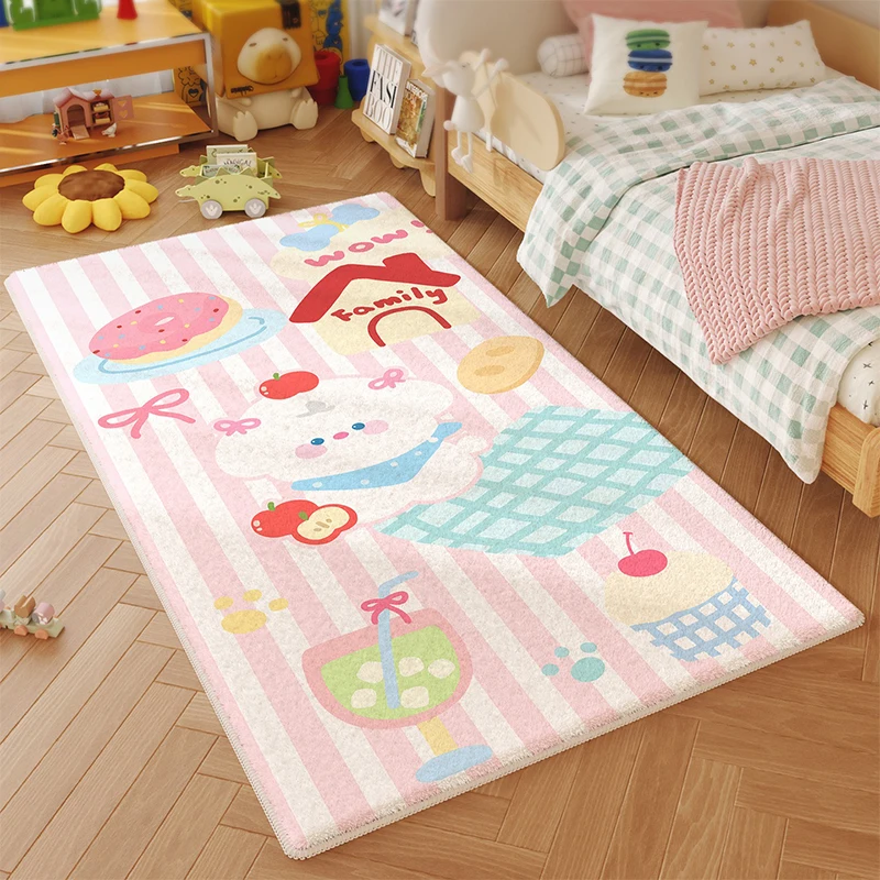 Bedroom Bedside Carpet Non-slip Soft Comfortable Floor Mat Pink Cute Dessert Rug Long Size Home Decoration Foot Mats 침실 카펫
Bedroom Bedside Carpet Non-slip Soft Comfortable Floor Mat Pink Cute Dessert Rug Long Size Home Decoration Foot Mats 침실 카펫