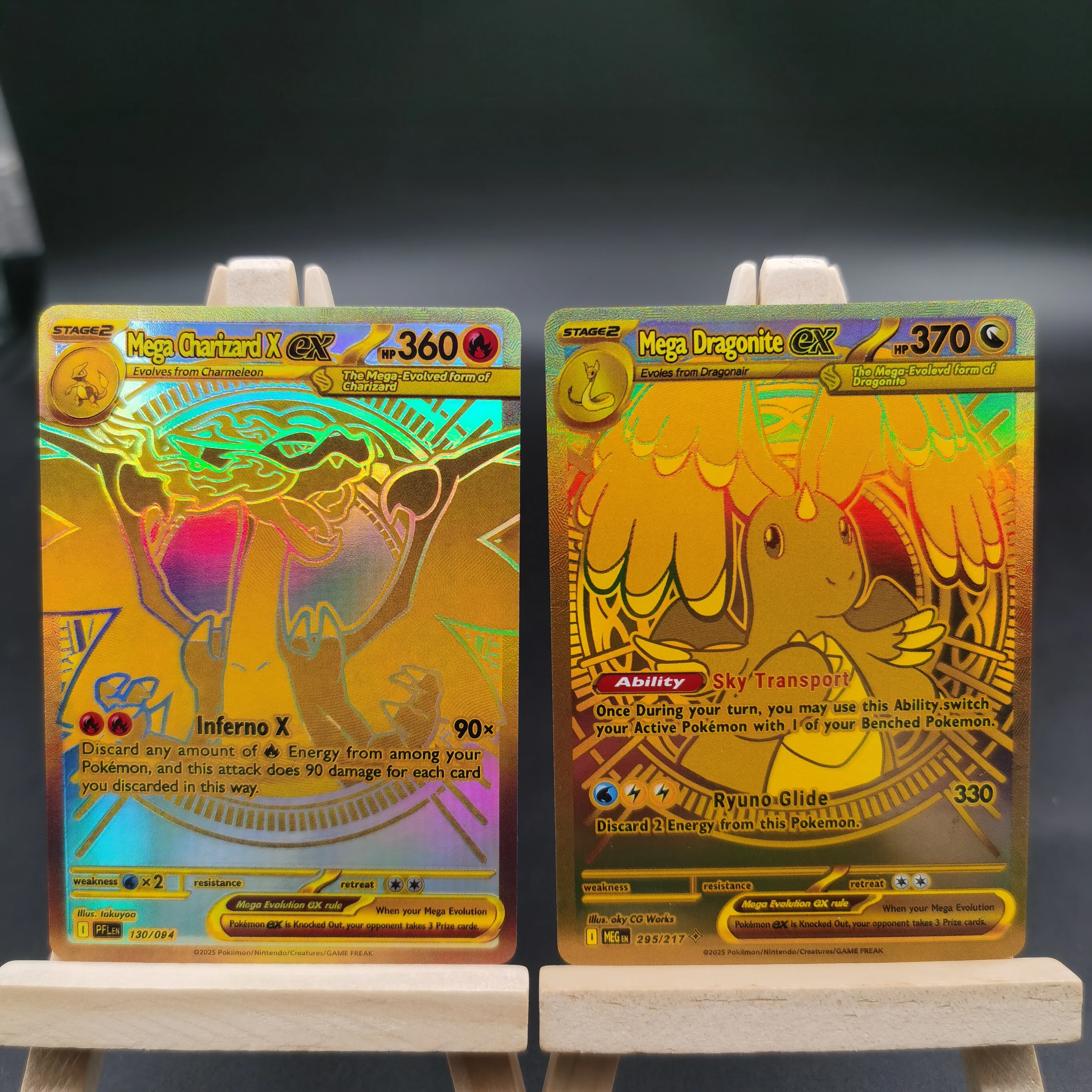 DIY PTCG Collection Cards MEGA Dragonite MEGA Charizard Lucario Gardevoir Self Made Single Card Classic Game Anime Card Gift Toy
DIY PTCG Collection Cards MEGA Dragonite MEGA Charizard Lucario Gardevoir Self Made Single Card Classic Game Anime Card Gift Toy