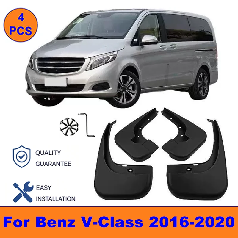 4Pcs Mud Flaps For Benz V-Class 2016-2020 - Splash Guards Front&Rear Wheel Fender Mudguards Car Exterior Protection Accessories
4Pcs Mud Flaps For Benz V-Class 2016-2020 - Splash Guards Front&Rear Wheel Fender Mudguards Car Exterior Protection Accessories