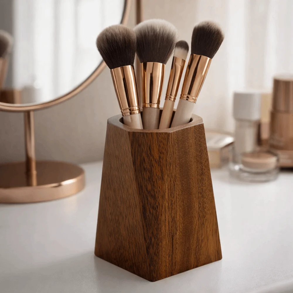 Multifunctional Vintage Walnut Pen Holder Polishing Design Octagonal Desktop Pen Box Smooth Surface Brush Holder Office
Multifunctional Vintage Walnut Pen Holder Polishing Design Octagonal Desktop Pen Box Smooth Surface Brush Holder Office