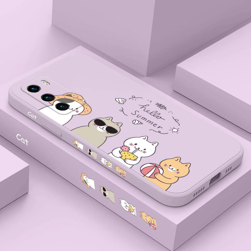 Vacation Cats Phone Case For Huawei P40 P50 P30 P20 Pro Lite Nova 5t Y7A Mate 20 Pro Lite Liquid Silicone Cover
Vacation Cats Phone Case For Huawei P40 P50 P30 P20 Pro Lite Nova 5t Y7A Mate 20 Pro Lite Liquid Silicone Cover