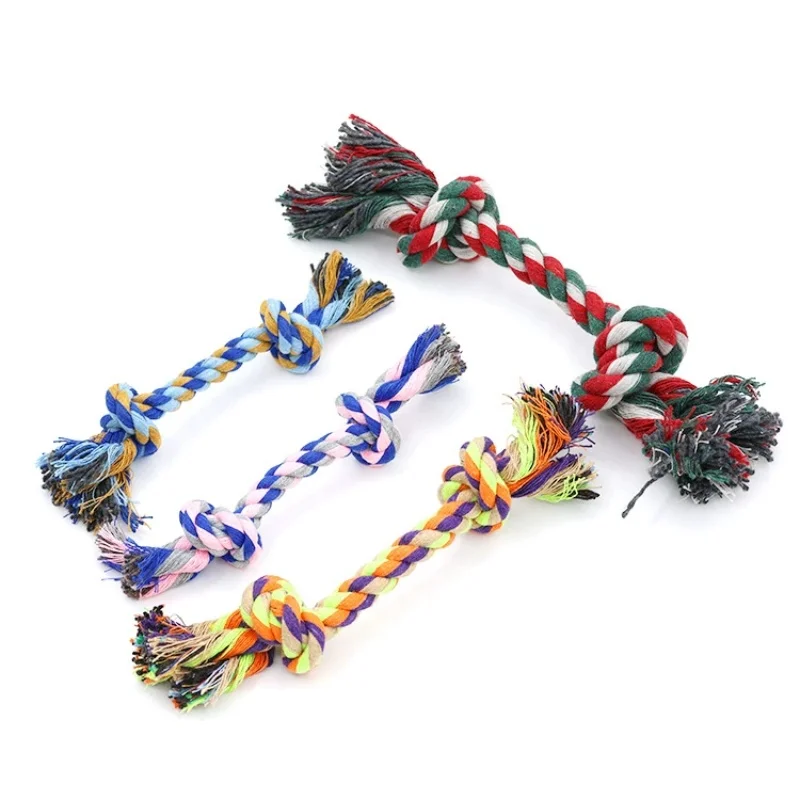 Weaving Cotton Knot Dog Toy Teeth Cleaning Teeth Grinding Bite Resistant Toy Weaving Double Knot Rope Pet Supplies Dog Toys
Weaving Cotton Knot Dog Toy Teeth Cleaning Teeth Grinding Bite Resistant Toy Weaving Double Knot Rope Pet Supplies Dog Toys