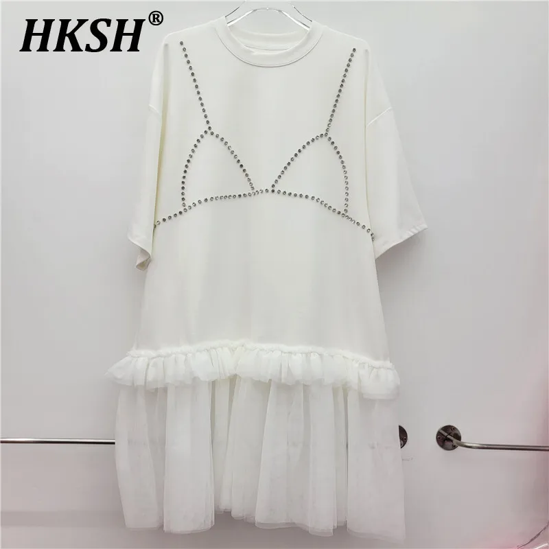 HKSH Summer New Women Fashion High Street Y2K Round Neck Short Sleeve T-shirt Dress Korean Version Elegant Design Casual HK4947
HKSH Summer New Women Fashion High Street Y2K Round Neck Short Sleeve T-shirt Dress Korean Version Elegant Design Casual HK4947
