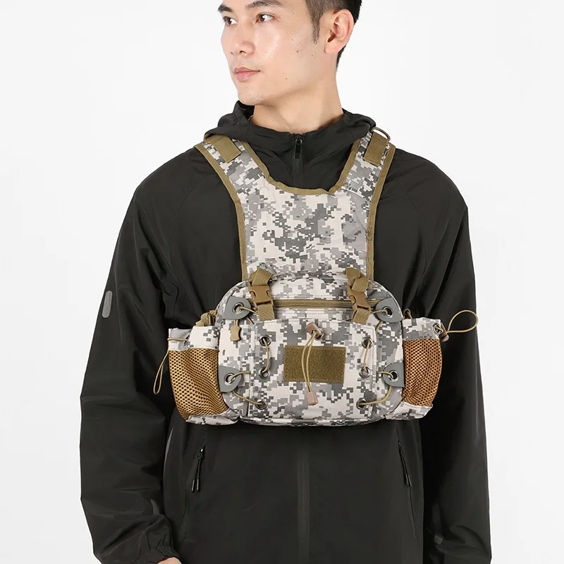 Outdoor Chest Bag Multi-functional Tactical Utility Vest Bag for Men Sports Chest Pouch Training Vest Backpack Men's Hiking Bag
Outdoor Chest Bag Multi-functional Tactical Utility Vest Bag for Men Sports Chest Pouch Training Vest Backpack Men's Hiking Bag