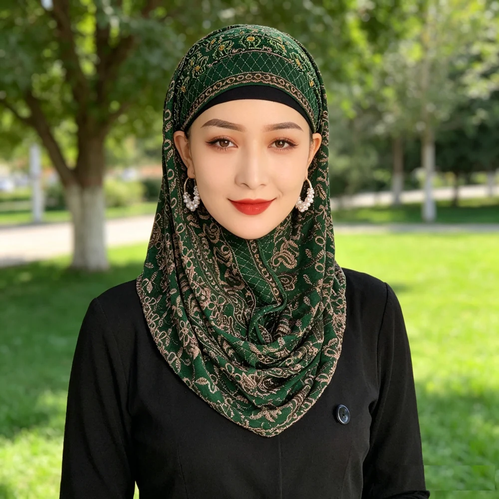 Embroidery Silk Instant Amira Hijab Cap Muslim Ladies Soft Islamic Shawl Head Wrap Head Cover For Ramadan Eid Daily Prayer Niqab
Embroidery Silk Instant Amira Hijab Cap Muslim Ladies Soft Islamic Shawl Head Wrap Head Cover For Ramadan Eid Daily Prayer Niqab