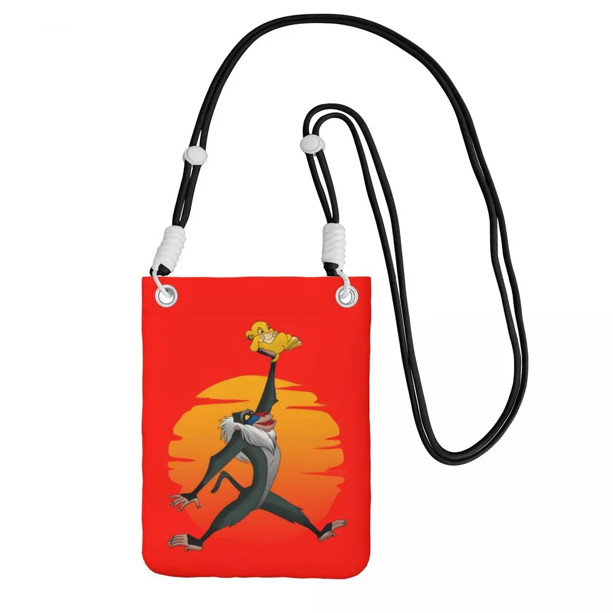 Custom Fashion The Lion King Mobile Phone Bag Men Women Musical Film Shoulder Crossbody Bag For Travel Adjustable Length 
Custom Fashion The Lion King Mobile Phone Bag Men Women Musical Film Shoulder Crossbody Bag For Travel Adjustable Length