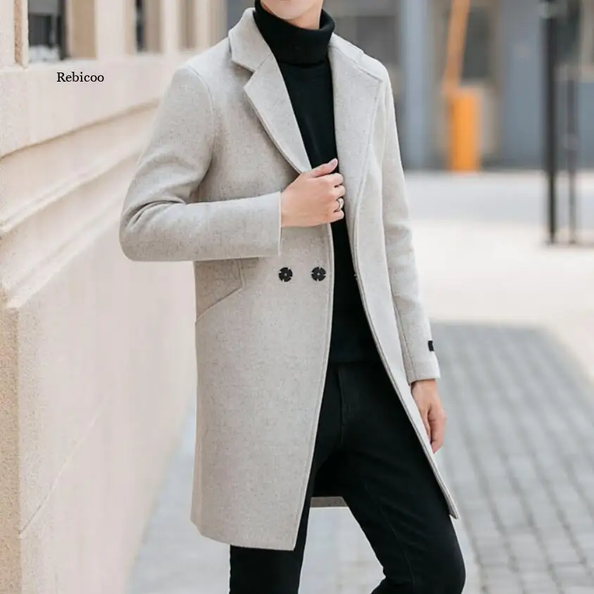 Fashion Men Wool & Blends Mens Casual Business Trench Coat Mens Leisure Overcoat Male Punk Style Blends Dust Coats Jackets
Fashion Men Wool & Blends Mens Casual Business Trench Coat Mens Leisure Overcoat Male Punk Style Blends Dust Coats Jackets