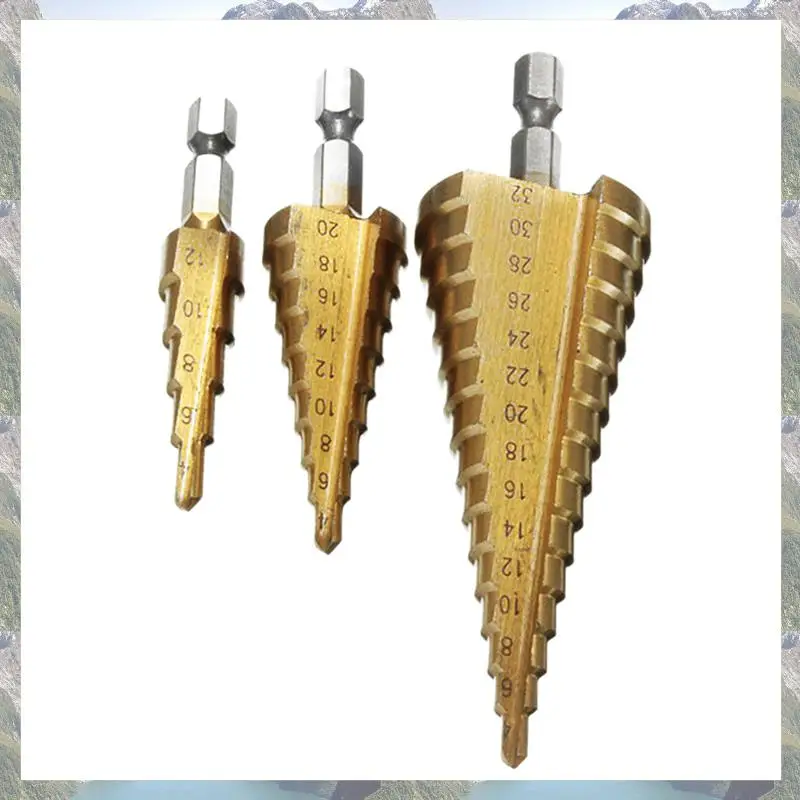 2025 Trend 9Pc Hss Step Cone Taper Drill Bit Set Hole Cutter Metric 4-12/20/32Mm 1/4 Inch Titanium Coated Metal Hex Bits
2025 Trend 9Pc Hss Step Cone Taper Drill Bit Set Hole Cutter Metric 4-12/20/32Mm 1/4 Inch Titanium Coated Metal Hex Bits