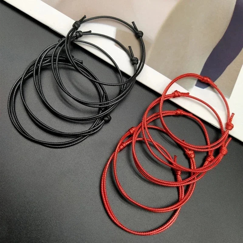 10 PCS/lots Rope Bracelet Black Red White Brown Color Wax Adjustable Lucky Bracelet Wholesale Hand Mix Color Jewelry for Men
10 PCS/lots Rope Bracelet Black Red White Brown Color Wax Adjustable Lucky Bracelet Wholesale Hand Mix Color Jewelry for Men