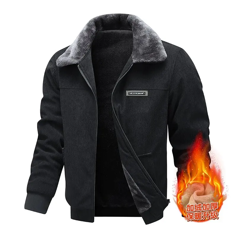Autumn and Winter Fashion Trend Thickened Warm Lambskin Workwear Jacket For Men's Casual Loose Sports Plus Size High-end Jacket
Autumn and Winter Fashion Trend Thickened Warm Lambskin Workwear Jacket For Men's Casual Loose Sports Plus Size High-end Jacket