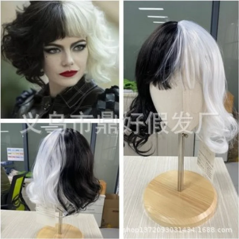 101, далматинец, круэлла, черно-белый парик для косплея CruelladeVil
101, далматинец, круэлла, черно-белый парик для косплея CruelladeVil