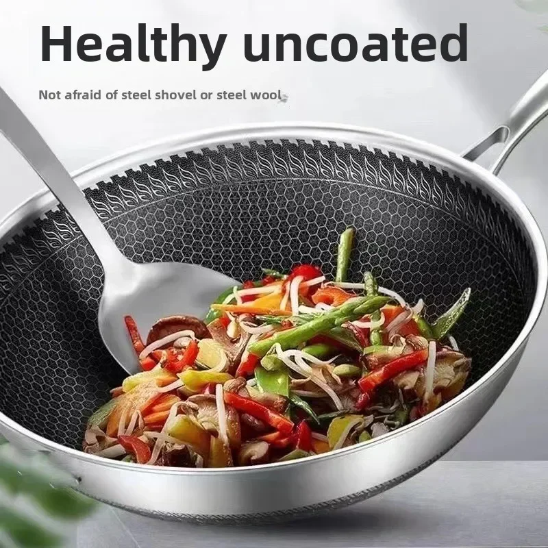 Сотовая сковорода, сковорода из пищевой нержавеющей стали 304, бытовая сковорода без покрытия с антипригарным покрытием
Сотовая сковорода, сковорода из пищевой нержавеющей стали 304, бытовая сковорода без покрытия с антипригарным покрытием