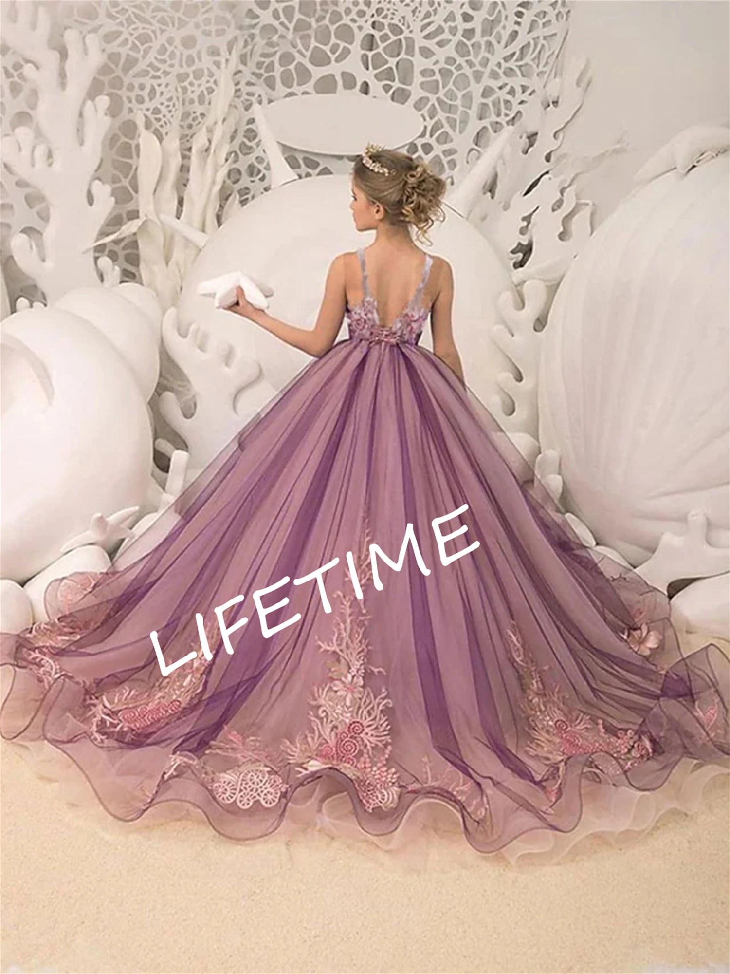 Flower Girl Dresses Purple A-line Floor Length For Wedding Sleeveless With Tulle Lace Applique Birthday Party Dressees
Flower Girl Dresses Purple A-line Floor Length For Wedding Sleeveless With Tulle Lace Applique Birthday Party Dressees
