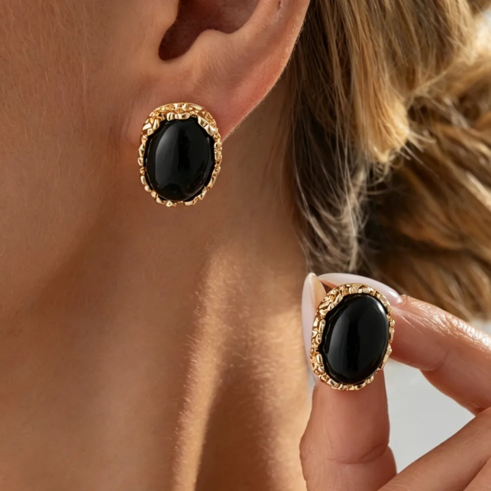 Ingemark 3 Colors Retro Oval Resin Stud Earrings for Women Bohemian Geometric Acrylic Piercing Earrings Daily Wear Jewelry New
Ingemark 3 Colors Retro Oval Resin Stud Earrings for Women Bohemian Geometric Acrylic Piercing Earrings Daily Wear Jewelry New