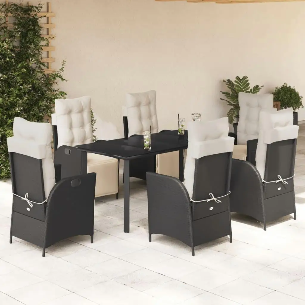Elegant Black and Cream White Garden Dining Set Outdoor Furniture Table and Chairs for Home Patio Balcony
Elegant Black and Cream White Garden Dining Set Outdoor Furniture Table and Chairs for Home Patio Balcony