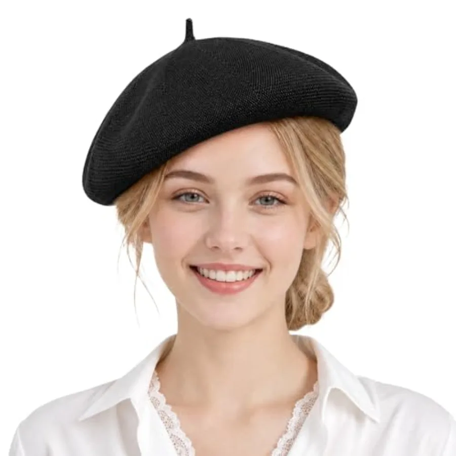 Thin Summer French Beret Breathable Knitted Hat for Women Soft Solid Color Beret for Lady
Thin Summer French Beret Breathable Knitted Hat for Women Soft Solid Color Beret for Lady
