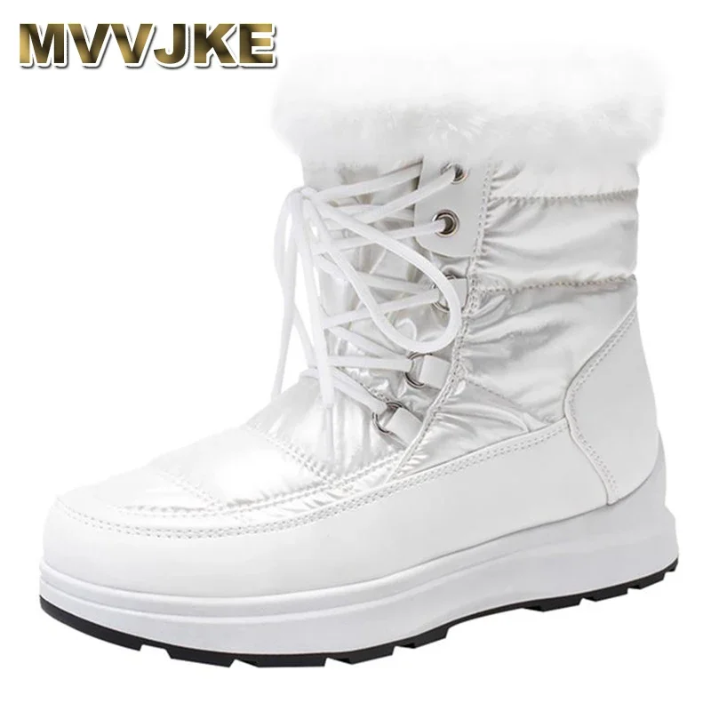 Thick Plush Waterproof Snow Boots for Women Winter Chunky Platform Fur Ankle Boots Woman Non Slip Warm Cotton Padded Shoes
Thick Plush Waterproof Snow Boots for Women Winter Chunky Platform Fur Ankle Boots Woman Non Slip Warm Cotton Padded Shoes