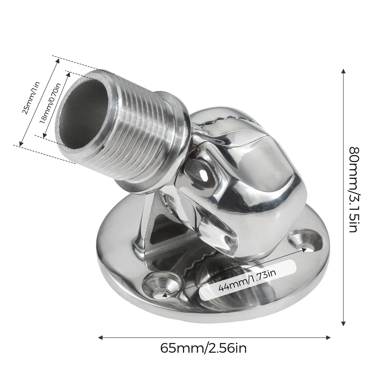 1 Pc Boat Antenna Mount Stainless Steel Boat Swivel Base Antenna Mount Fully Adjustable Swiveling Ratchet Antenna Mount
1 Pc Boat Antenna Mount Stainless Steel Boat Swivel Base Antenna Mount Fully Adjustable Swiveling Ratchet Antenna Mount