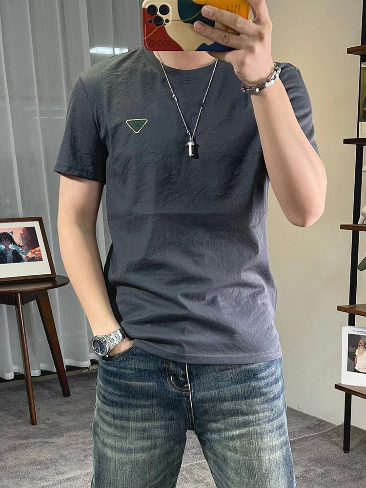 Luxury Lightweight Cotton Linen T-Shirt for Men Stylish Round Neck Short Sleeve Top Modern Relaxed Fit
Luxury Lightweight Cotton Linen T-Shirt for Men Stylish Round Neck Short Sleeve Top Modern Relaxed Fit