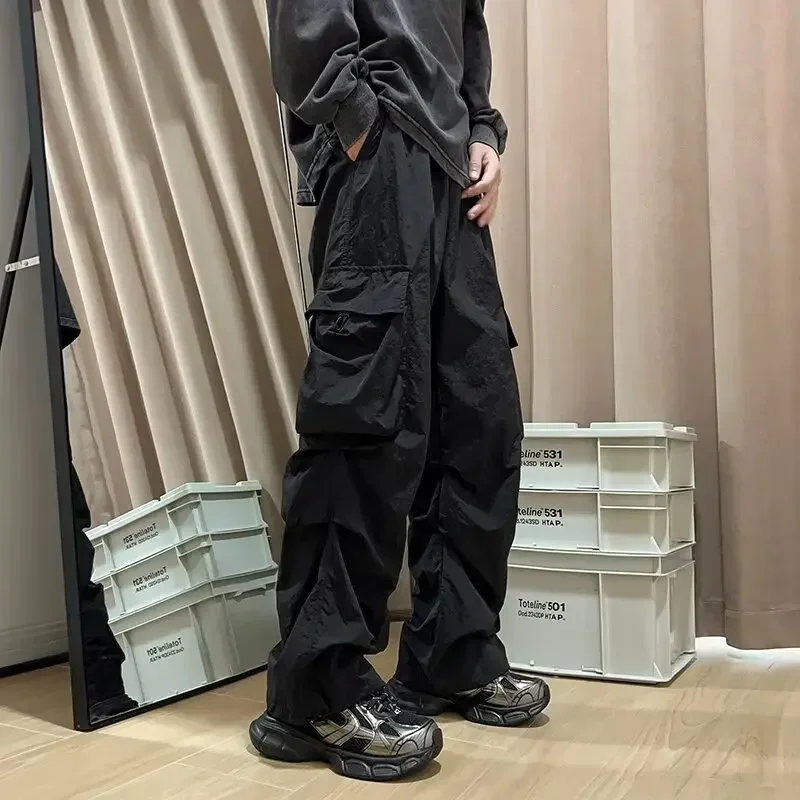 Pop Men's Summer Thin American Style High Street Wide Leg Paratrooper Pants Trendy Brand Loose Fit Straight Leg Casual Trousers
Pop Men's Summer Thin American Style High Street Wide Leg Paratrooper Pants Trendy Brand Loose Fit Straight Leg Casual Trousers