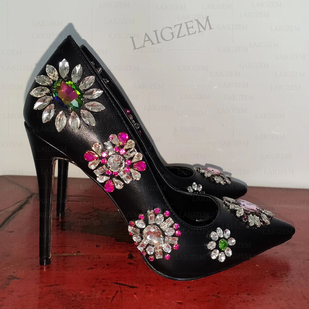SEIIHEM Women Pumps Bling Crystal Thin High Heeled Sandals Pointed Toe Slip On Handmade Shoes Woman Party Prom Size 36 39 41
SEIIHEM Women Pumps Bling Crystal Thin High Heeled Sandals Pointed Toe Slip On Handmade Shoes Woman Party Prom Size 36 39 41