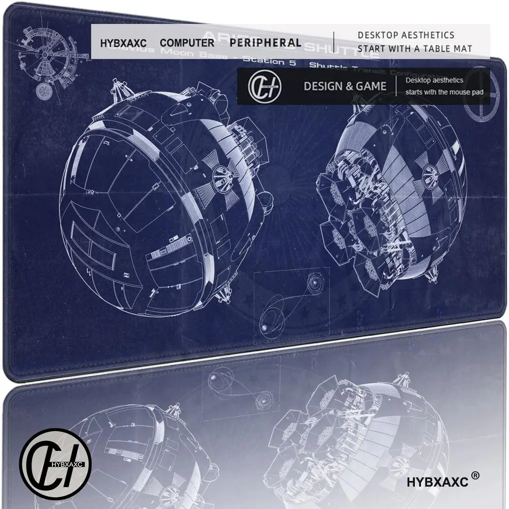 Starship Blueprint Mouse Pad Large Rubber Base Anti-slip PC Desk Accessories for Office & Gamer Keyboard Mats Decor Mat HYBXAXC
Starship Blueprint Mouse Pad Large Rubber Base Anti-slip PC Desk Accessories for Office & Gamer Keyboard Mats Decor Mat HYBXAXC